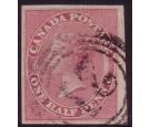 SG17. 1857 1/2d Deep rose. Superb fine used with bright colour..