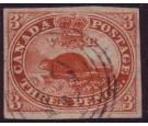 SG18. 1857 3d Red. A superb fine used...