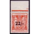 SG F216. 1945 22/- on 22s Scarlet. Post Office U/M mint...