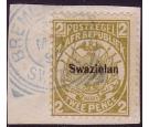 SG5b. 1889 2d Olive-bistre. ERROR 'SWAZIELAN'...