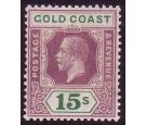 SG100a. 1924 15/- Dull purple and green (Die II). Brilliant fres