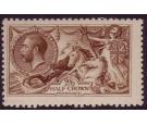 SG405var. 1915 2/6 Very deep brown. Very fine mint...