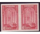 SG363. 1938 10c Rose-carmine. 'Imperforate Pair'. Post Office U/