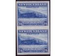 SG228a. 1932 24c Bright blue. Vertical pair 'Imperforate'. Post