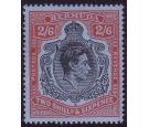 SG117be. 1943 2/6 Black and red/pale blue 'Broken Lower Right Sc