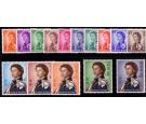 SG196-210. 1962 Set of 15. Post Office fresh U/M mint...