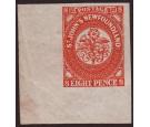 SG8. 1857 8d Scarlet-vermilion. Brilliant fresh corner mint...