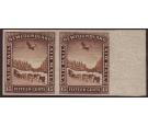 SG195d. 1931 15c Chocolate. Right marginal horizontal pair 'Impe