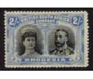 SG154. 1910 2/- Black and dull blue. Superb fresh mint...