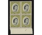 SG218. 1966 6c Black and olive green. Stunning U/M plate number 