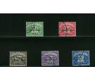 SG TD1-TD5. 1948 Tripolitania. Complete set of 5. All in brillia