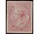 SG17. 1857 1/2d Deep rose. A beautiful mint...