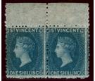 SG13. 1869 1/- Indigo. Superb top sheet mint large...