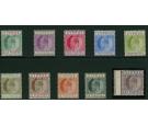 SG50-59. 1902 Set of 10. Superb fresh mint...