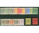 SG102-122. 1924 Set of 21. Brilliant fresh mint with fantastic c