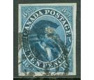 SG20. 1857 10d Deep blue. A truly magnificent used example...