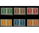 SG357-362. 1937 'Imperforate Pairs'. A stunning set of 6...