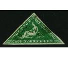 SG8b. 1859 1/- Deep dark green. A very fine used example...