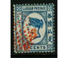 SG12. 1880 6c on 16c Blue. A superb fine used example with...