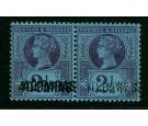 SG4a. 1887 40pa on 2 1/2d 'Surcharge Double'. In Pair!...