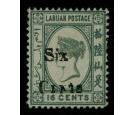 SG50. 1892 6c on 16c Grey. Superb fresh mint with excellent...