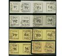 SG D1a-D10a. 1925 Postage Due set superb fine used tete-beche...