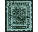 SG58a. 1922 50c Black/blue-green. Short 'I'. A superb fine well.