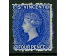 SG38. 1881 4d Bright blue. A magnificent fresh...