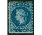 SG2a. 1861 6d Blue. Rough perf. Superb fresh mint...