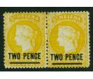 SG28. 1880 2d Yellow. A wonderful mint pair...