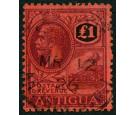 SG61. 1922 £1 Purple and black/red. Exceptionally fine used...