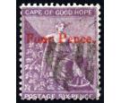 SG27 Variety. 1868 4d on 6d Deep lilac. 'FONR' for 'Bar Omitted'