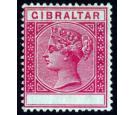 SG23b. 1889 10c Carmine 'VALUE OMITTED'. Superb fresh mint...