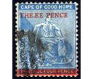 SG34b. 1879 3d on 4d Blue 'THE.EE' for 'THREE'...