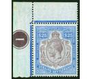 SG213. 1912 $25 Purple and blue/blue. Choice brilliant fresh U/M