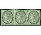 SG54a. 1910 1/- Black/green. '$' for 'S' in 'Shilling'. Superb f