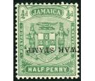 SG68c. 1916 1/2d Yellow-green. 'Overprint Inverted'. Superb fres