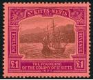 SG60. 1923 Â£1 Black and purple/red. Brilliant fresh U/M mint...