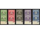 SG TD6a-TD10b. 1950 Set of 5. No stop after 'B'. U/M mint...