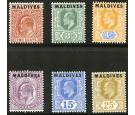 SG1-6. 1906 Set of 6. Brilliant fresh mint...