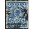 SG65. 1894 1/2d on 2 1/2d Blue. Very fine well centred used...