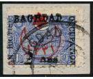 SG17. 1917 2a on 1pi Ultramarine. Choice superb used on piece...