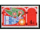 SG812a. 1969 4d Multicoloured. 'Gold (Queen's head and star deta