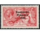 SG87c. 1928 5/- Rose-carmine. Flat accent over 'a'. Superb fresh