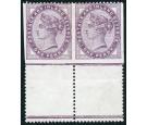 SG173d. 1881 1d Lilac. 'Imperforate three sides'. Superb fresh l