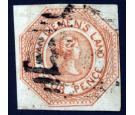 SG6. 1853 4d Bright brownish orange. Very fine used with excelle