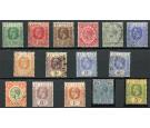 SG91-105. 1921 Set of 15. Very fine used...