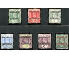 SG1-7. 1911 Set of 7. Very fine used...