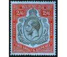 SG89jb. 1931 2/6 Black and scarlet-vermilion/deep blue 'Broken c