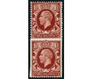 SG441b. 1934 1 1/2d Red-brown. 'Imperf. three sides' on bottom s